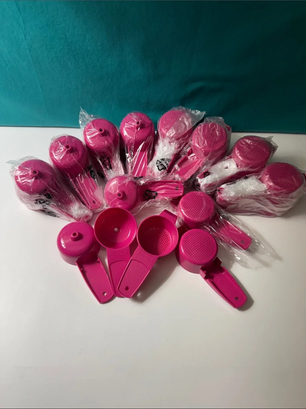 Tupperware Pink Funnel Tea Strainer Gadgets Lot of 30 New